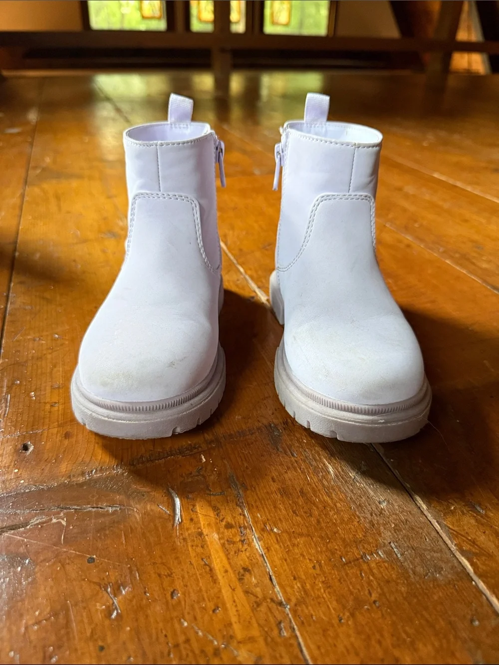 Cat & Jack Lilac Kids Ankle Boots with Side Zip